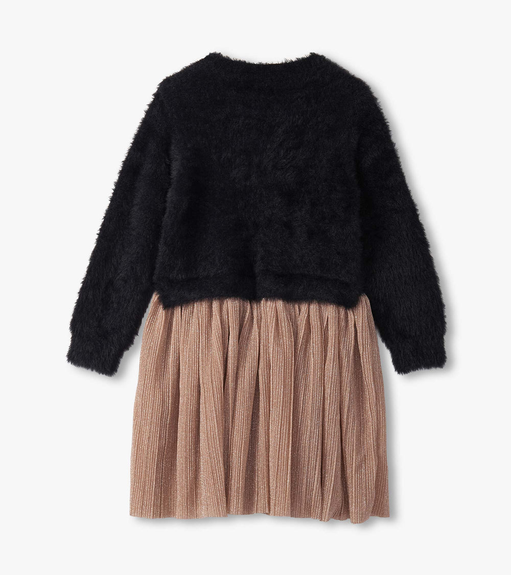 Girls Gold Star Mix Media Dress | Hatley Outlet Girls