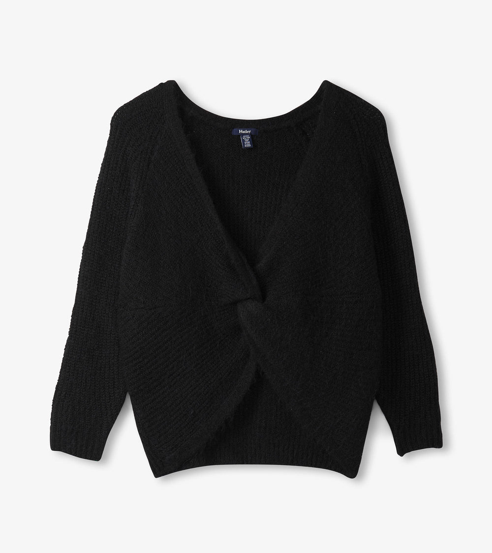 Cross Over Sweater - Black | Hatley Discount Women