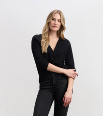 Cross Over Sweater - Black | Hatley Discount Women