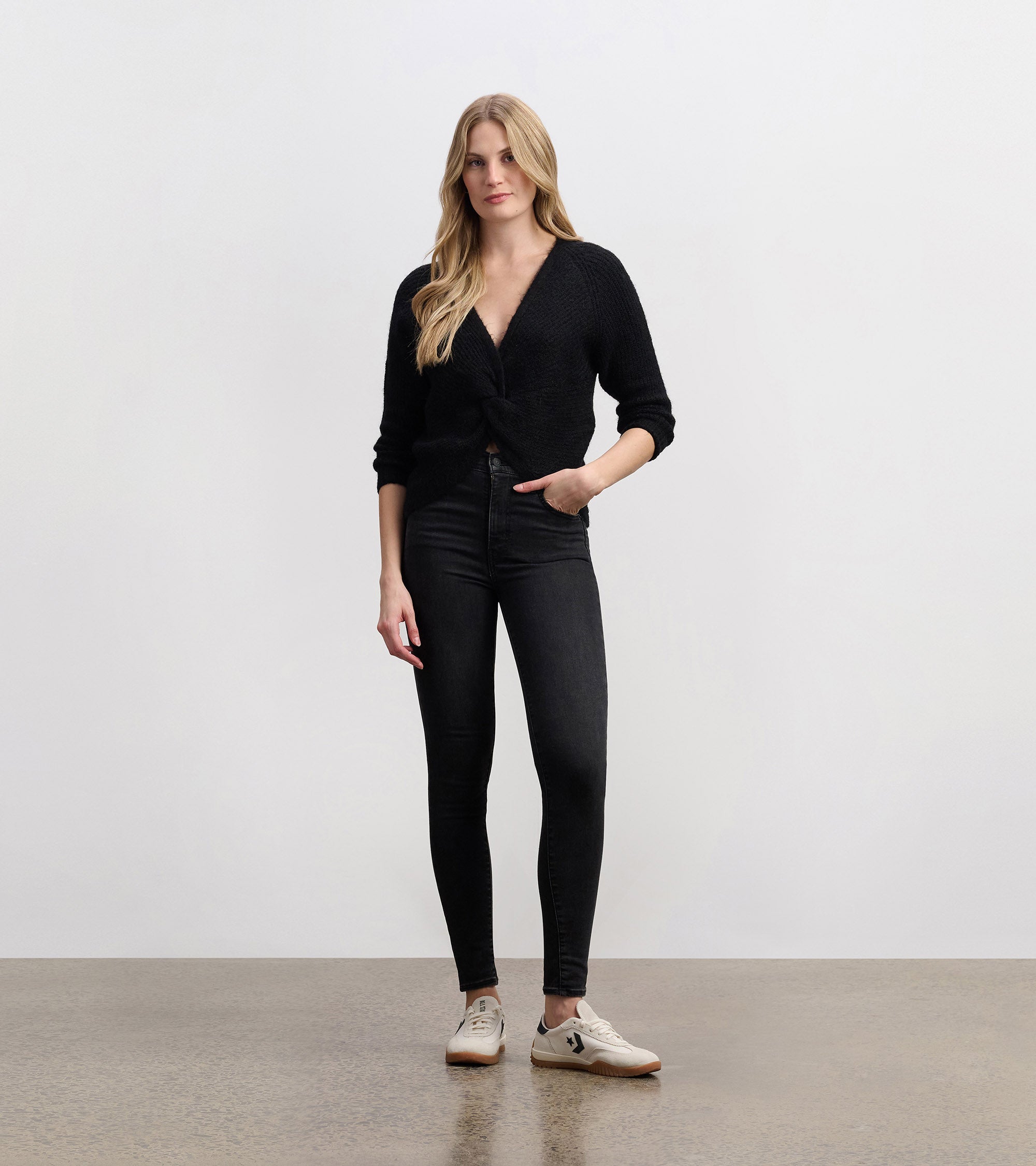 Cross Over Sweater - Black | Hatley Discount Women