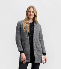 Cozy Open Blazer - Black Check | Hatley For Women