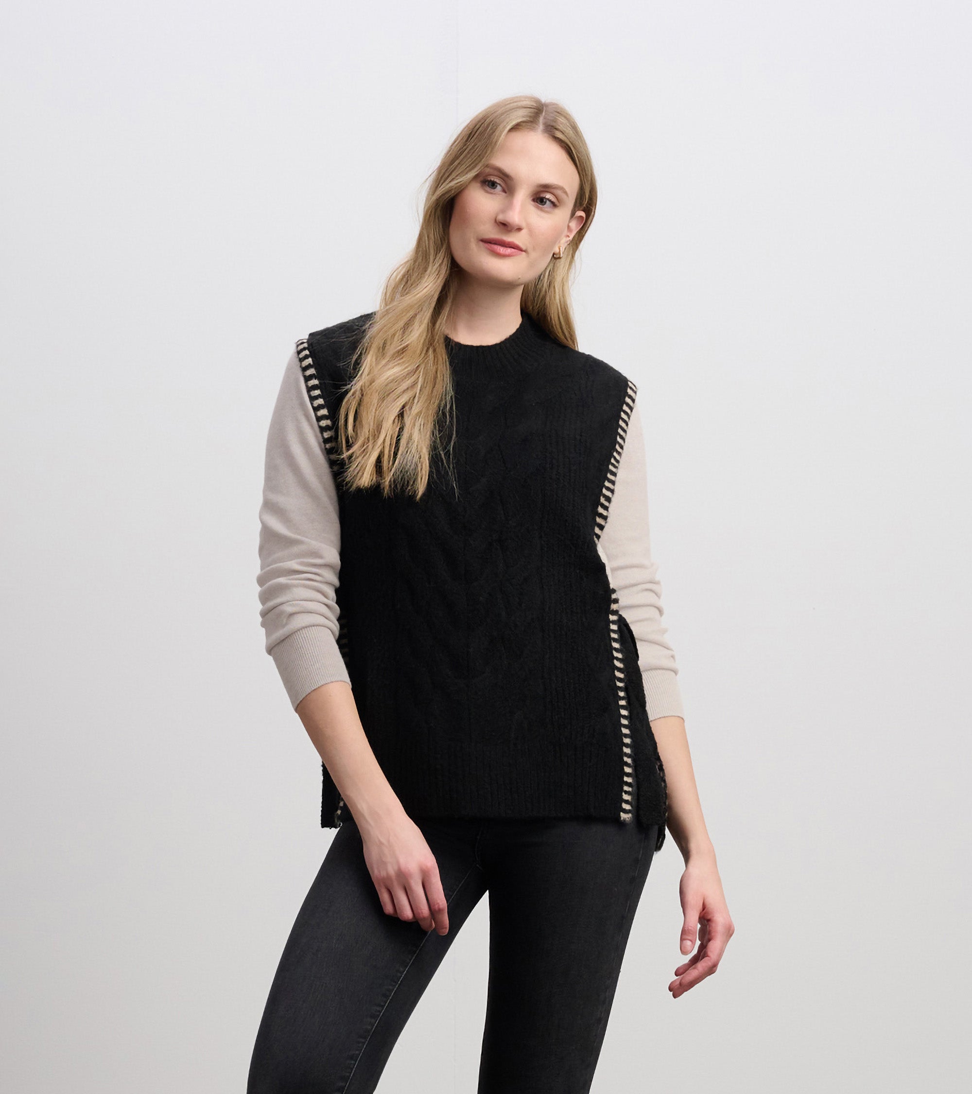 Side-Tie Sweater Vest - Black | Hatley Sale Women
