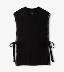 Side-Tie Sweater Vest - Black | Hatley Sale Women