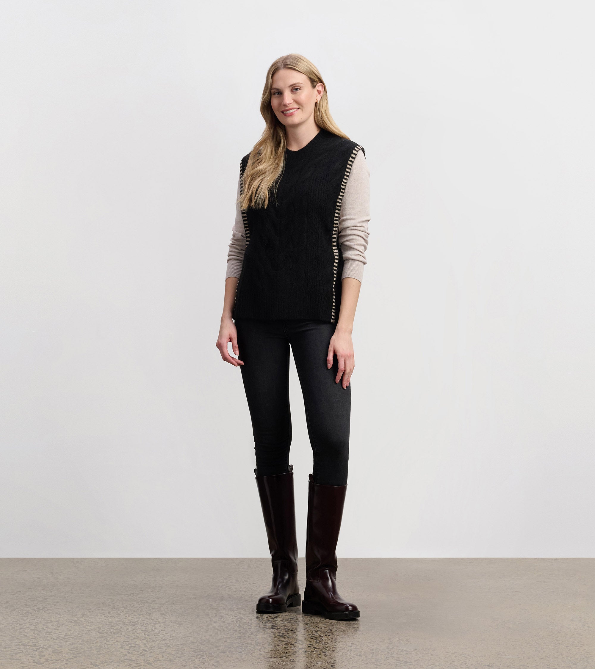 Side-Tie Sweater Vest - Black | Hatley Sale Women