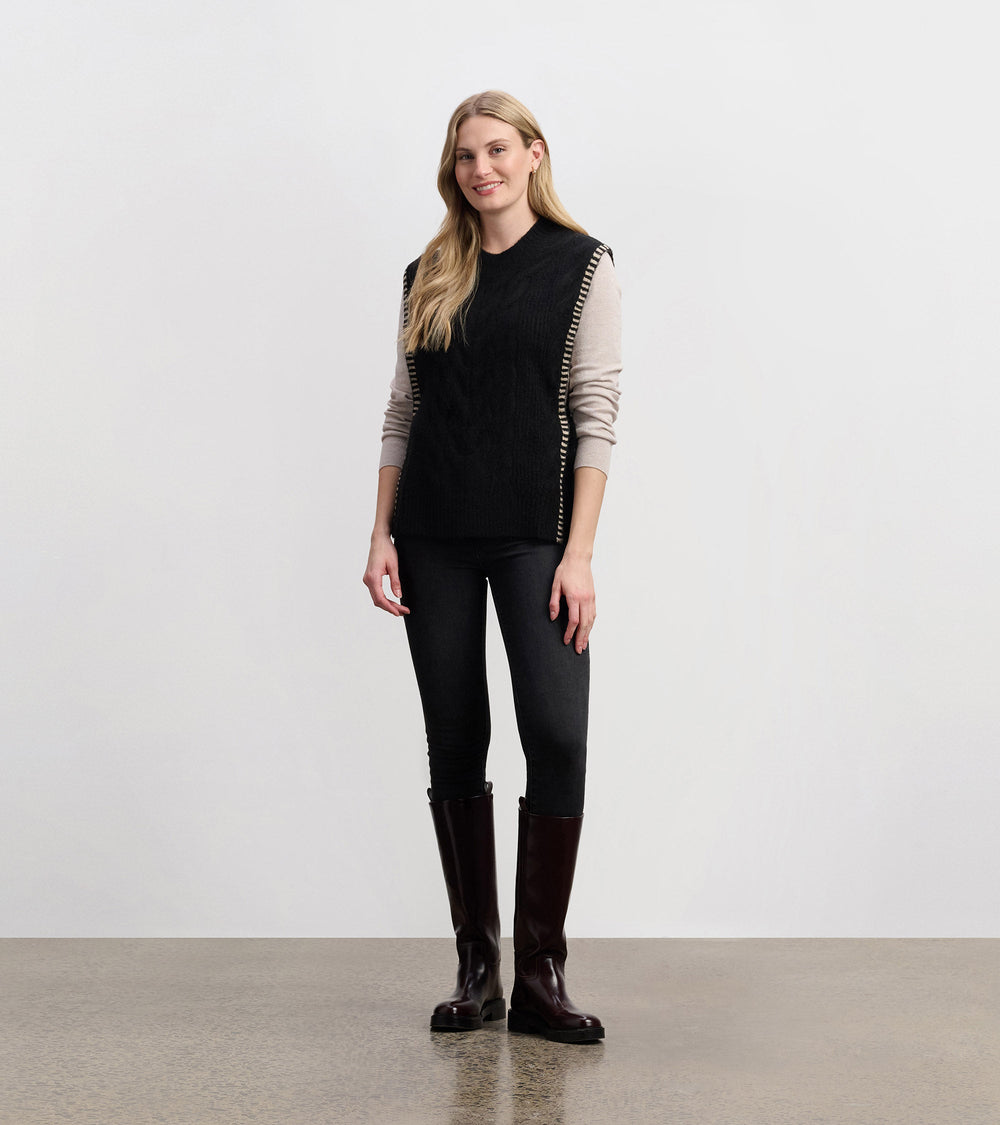 Side-Tie Sweater Vest - Black | Hatley Sale Women