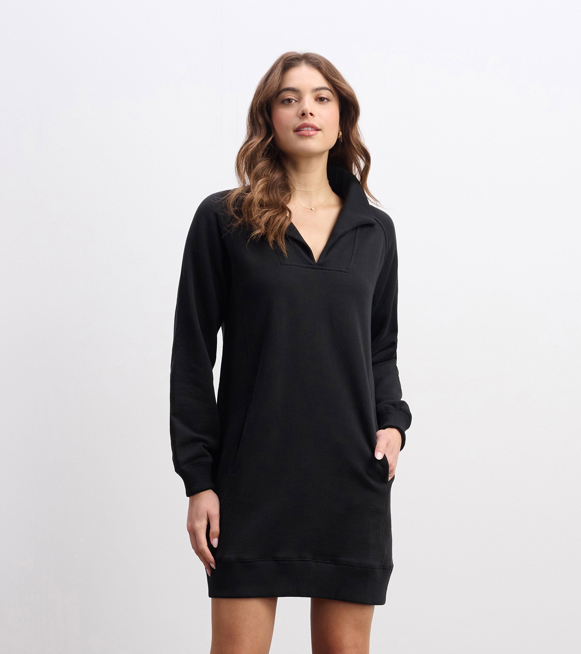 Anna Notch Neck Dress - Black | Hatley Onsale Women