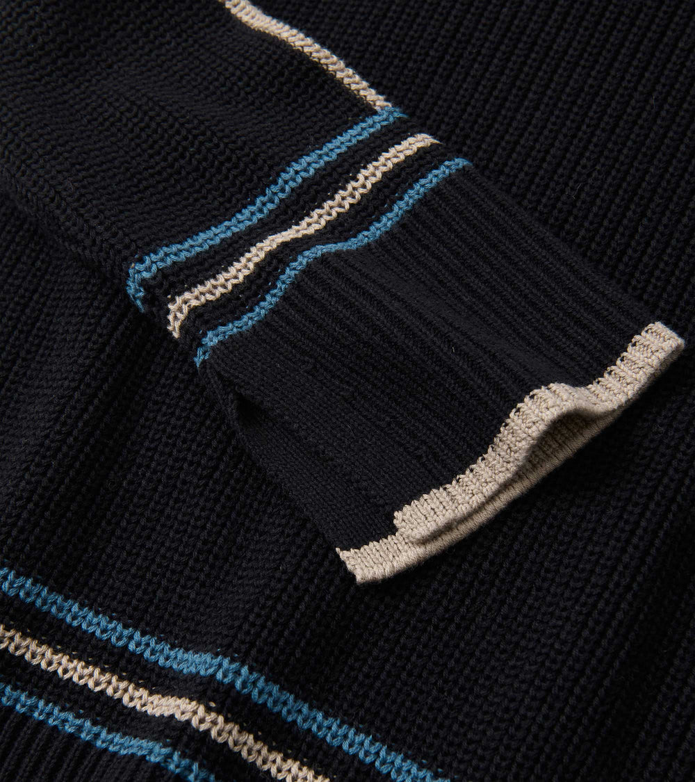 Raglan Stripes Pullover - Black | Hatley Women