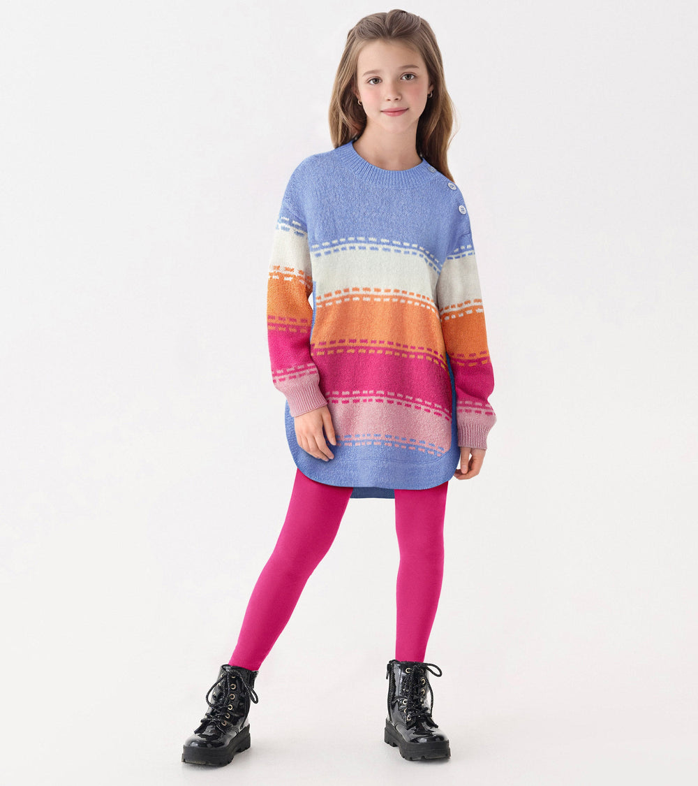 Girls Bold Stitch Chunky Sweater Tunic | Hatley Discount Girls
