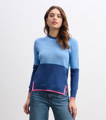 Olivia Sweater - Blue Color Block | Hatley US Women