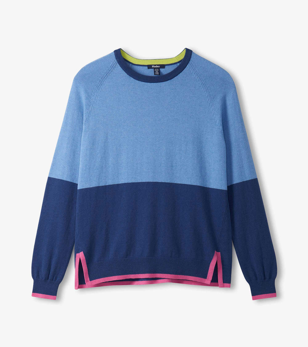 Olivia Sweater - Blue Color Block | Hatley US Women