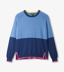 Olivia Sweater - Blue Color Block | Hatley US Women