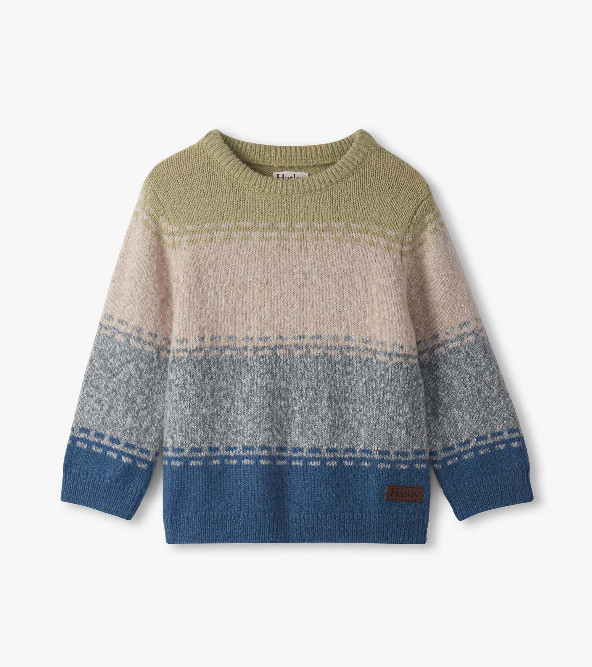 Baby & Toddler Boys Blue Combo Crew Neck Sweater | Hatley Baby & Toddler