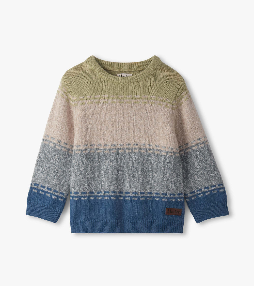 Baby & Toddler Boys Blue Combo Crew Neck Sweater | Hatley Baby & Toddler