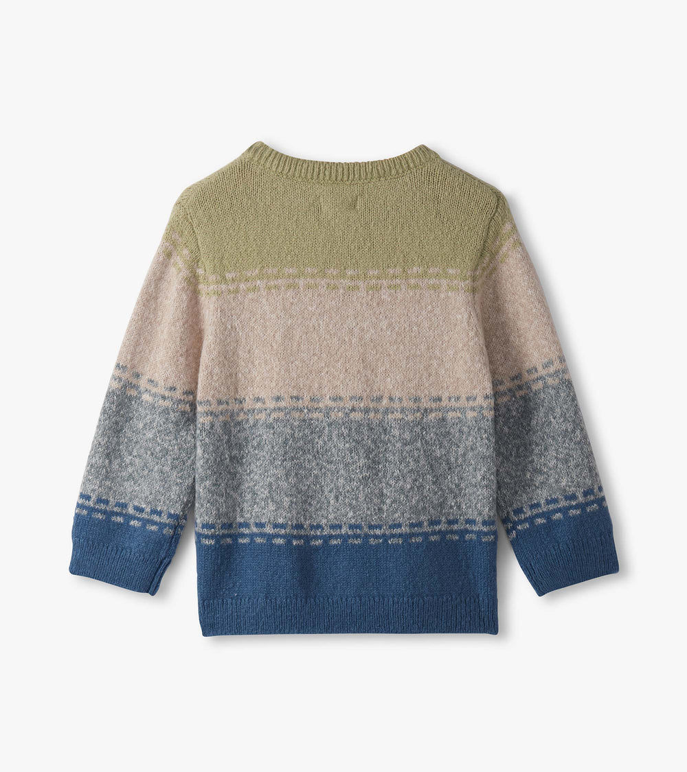 Baby & Toddler Boys Blue Combo Crew Neck Sweater | Hatley Baby & Toddler
