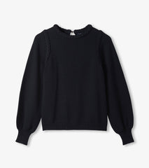 Braided Sweater - Black | Hatley Onsale Women