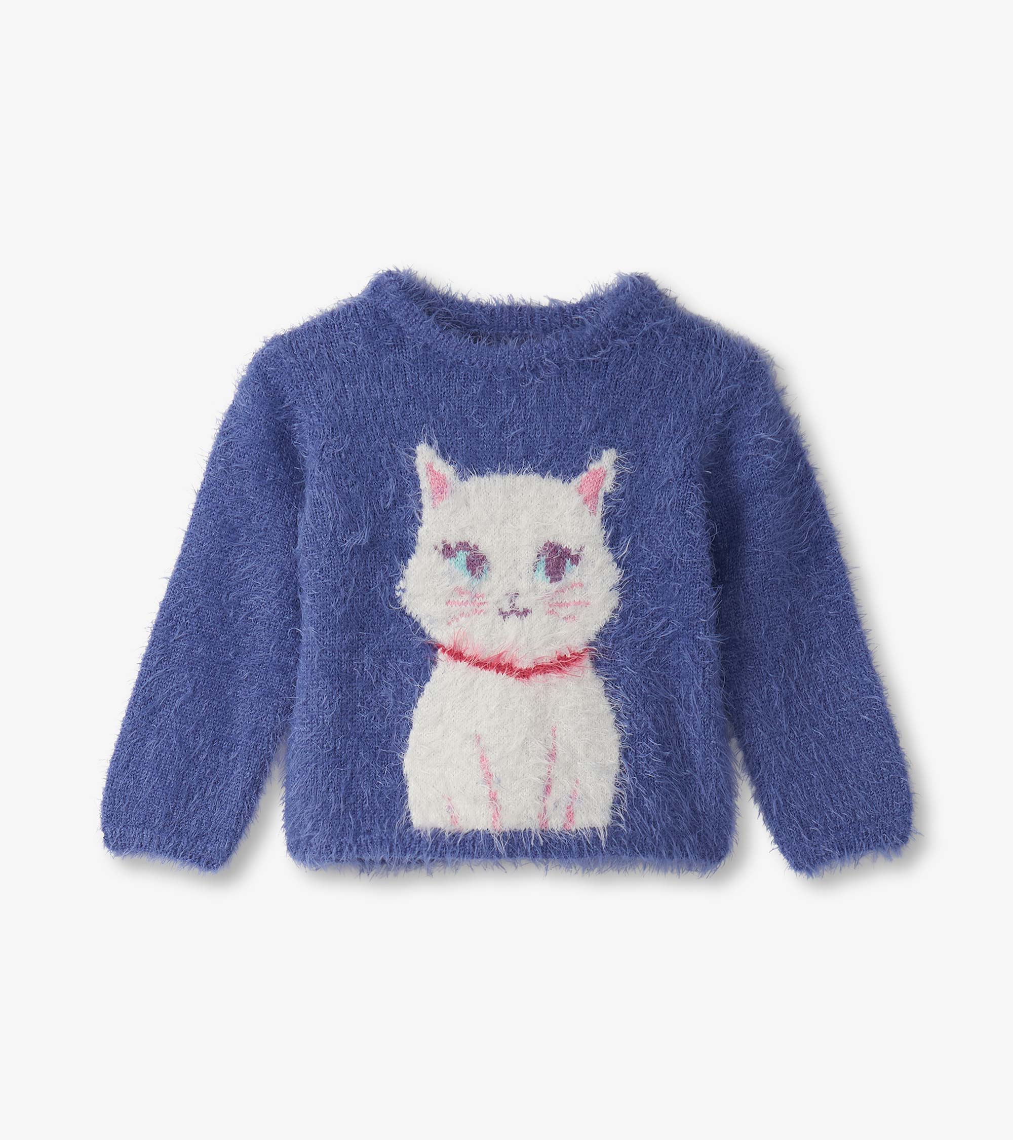 Baby & Toddler Girls Kitty Cat Furry Sweater | Hatley Outlet Baby & Toddler