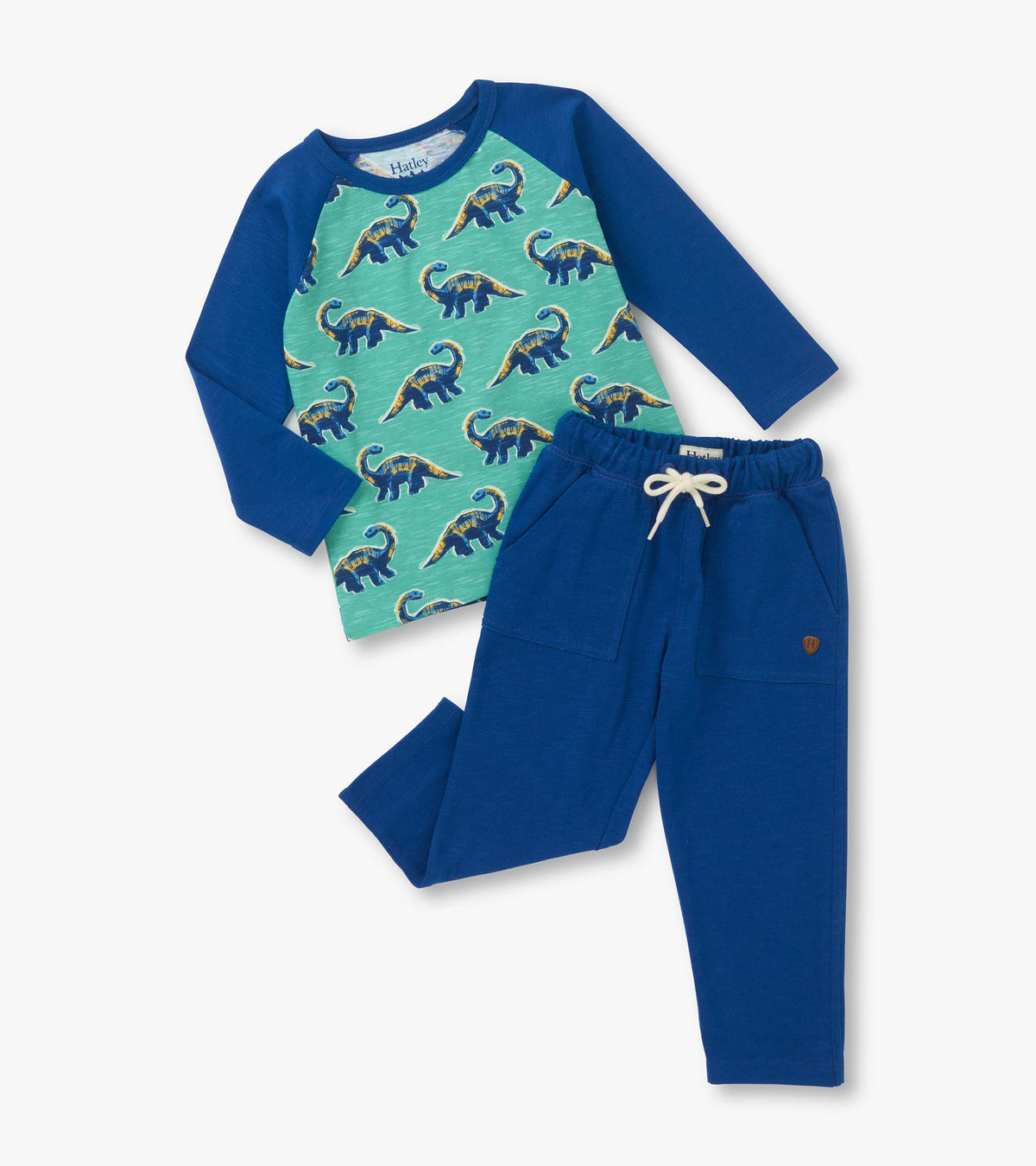 Baby & Toddler Boys Dino Glow Raglan Lounge Set | Hatley US Baby & Toddler