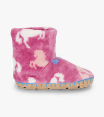 Girls Beautiful Horses Fuzzy Fleece Slippers | Hatley For Girls