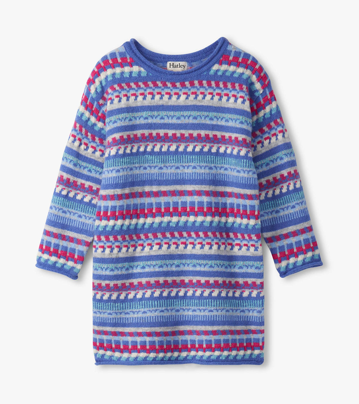 Girls Blueberry Stripe Sweater Dress | Hatley