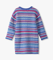 Girls Blueberry Stripe Sweater Dress | Hatley