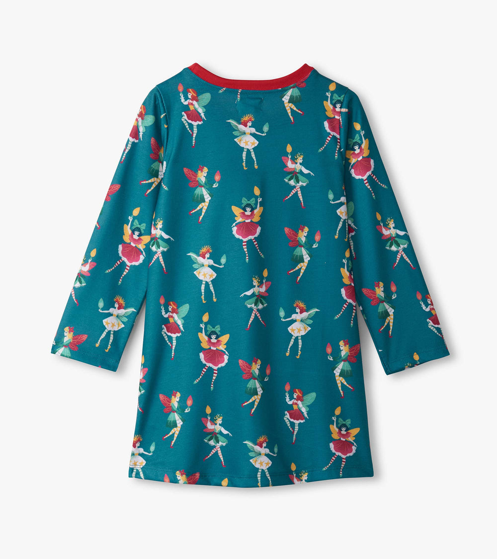Girls Bright Fairies Long Sleeve Nightdress | Hatley