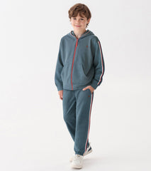 Boys Blue Stone Zip-Up Hoodie | Hatley Outlet Boys