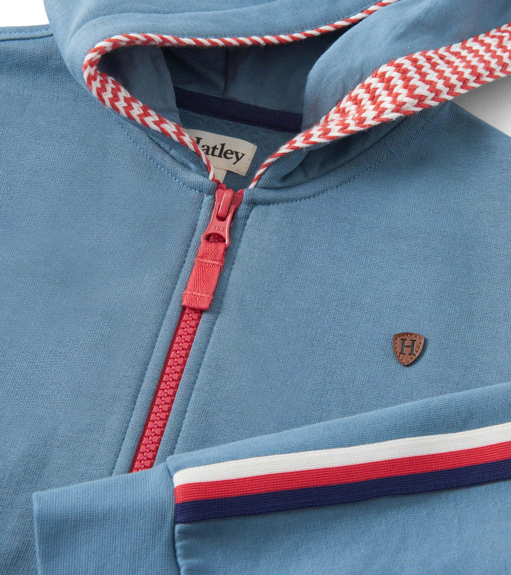Boys Blue Stone Zip-Up Hoodie | Hatley Outlet Boys