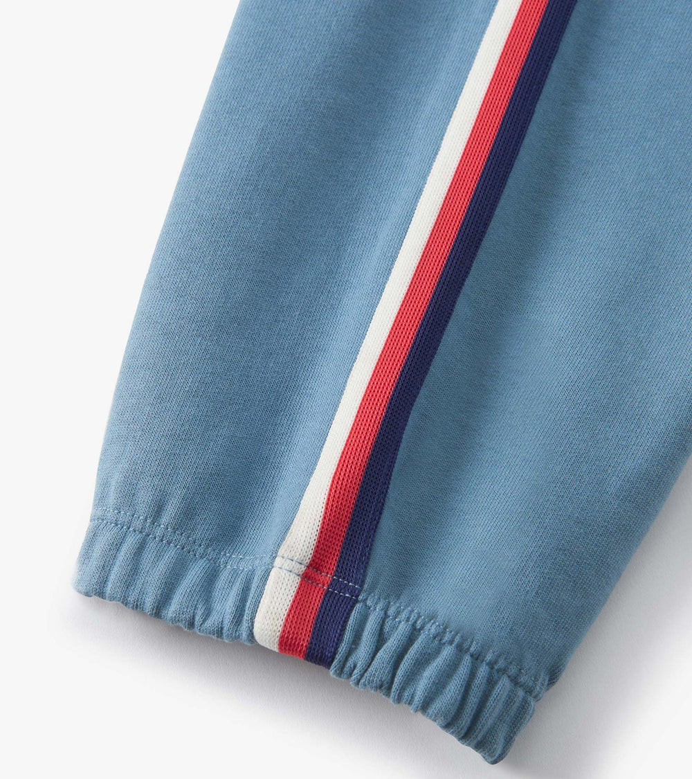 Boys Blue Stone Baggy Track Pants | Hatley Boys