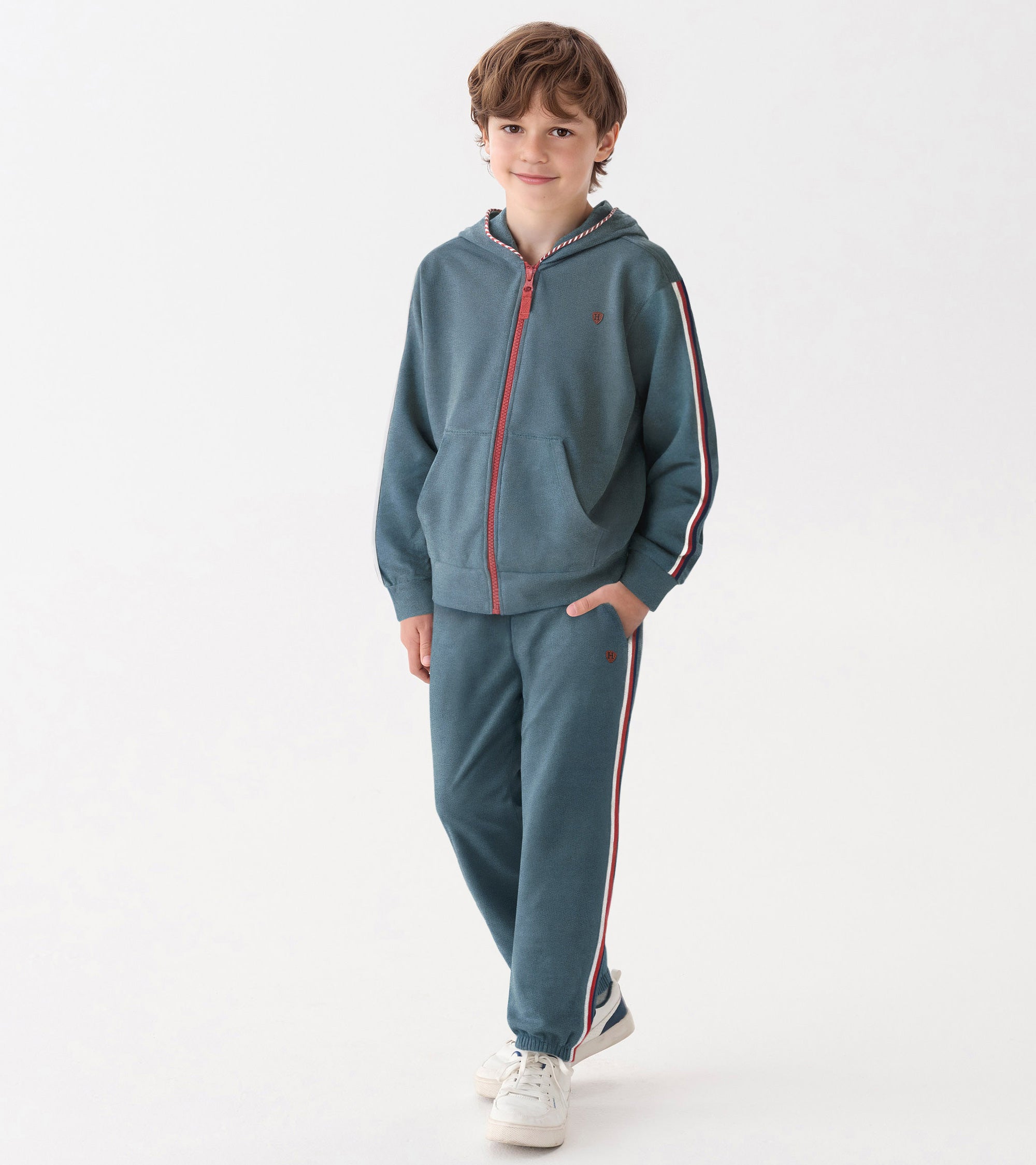 Boys Blue Stone Baggy Track Pants | Hatley Boys