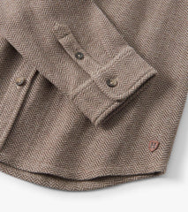 Boys Brown Sugar Herringbone Button Down Shirt | Hatley Outlet Boys