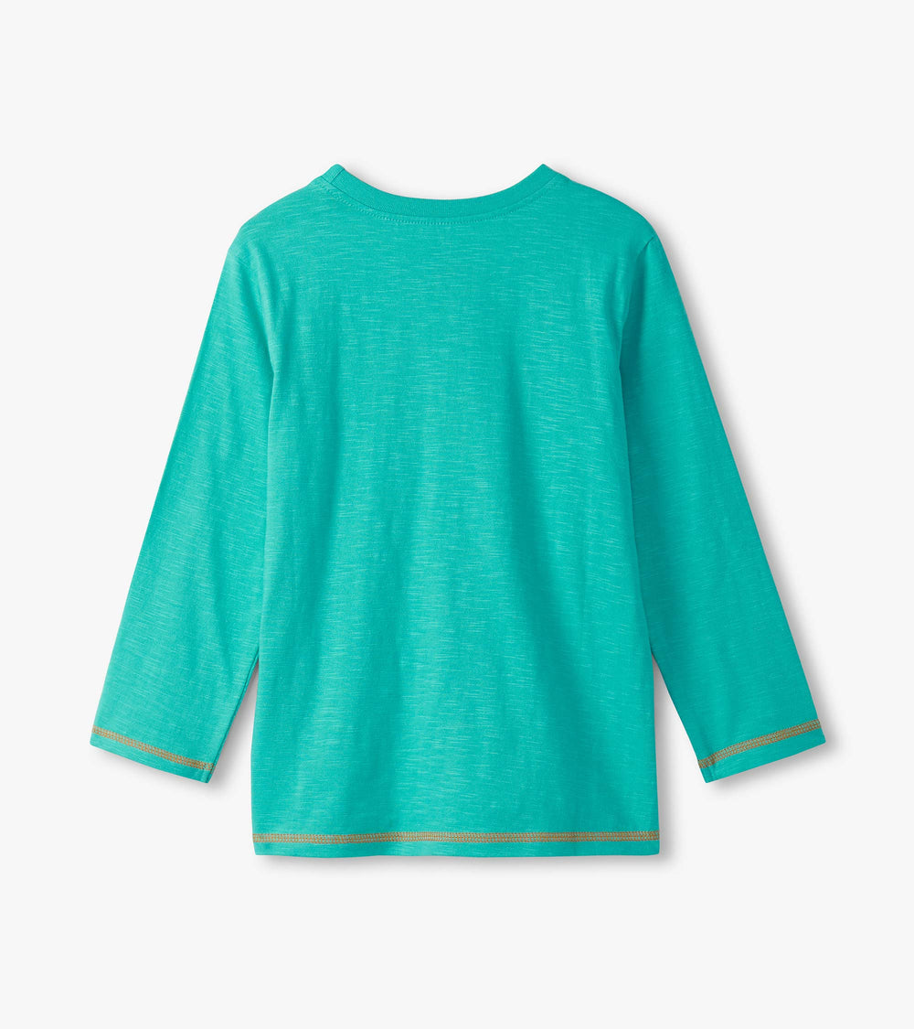 Boys Stegosaurus Glow in the Dark Long Sleeve Graphic Tee | Hatley Discount Boys