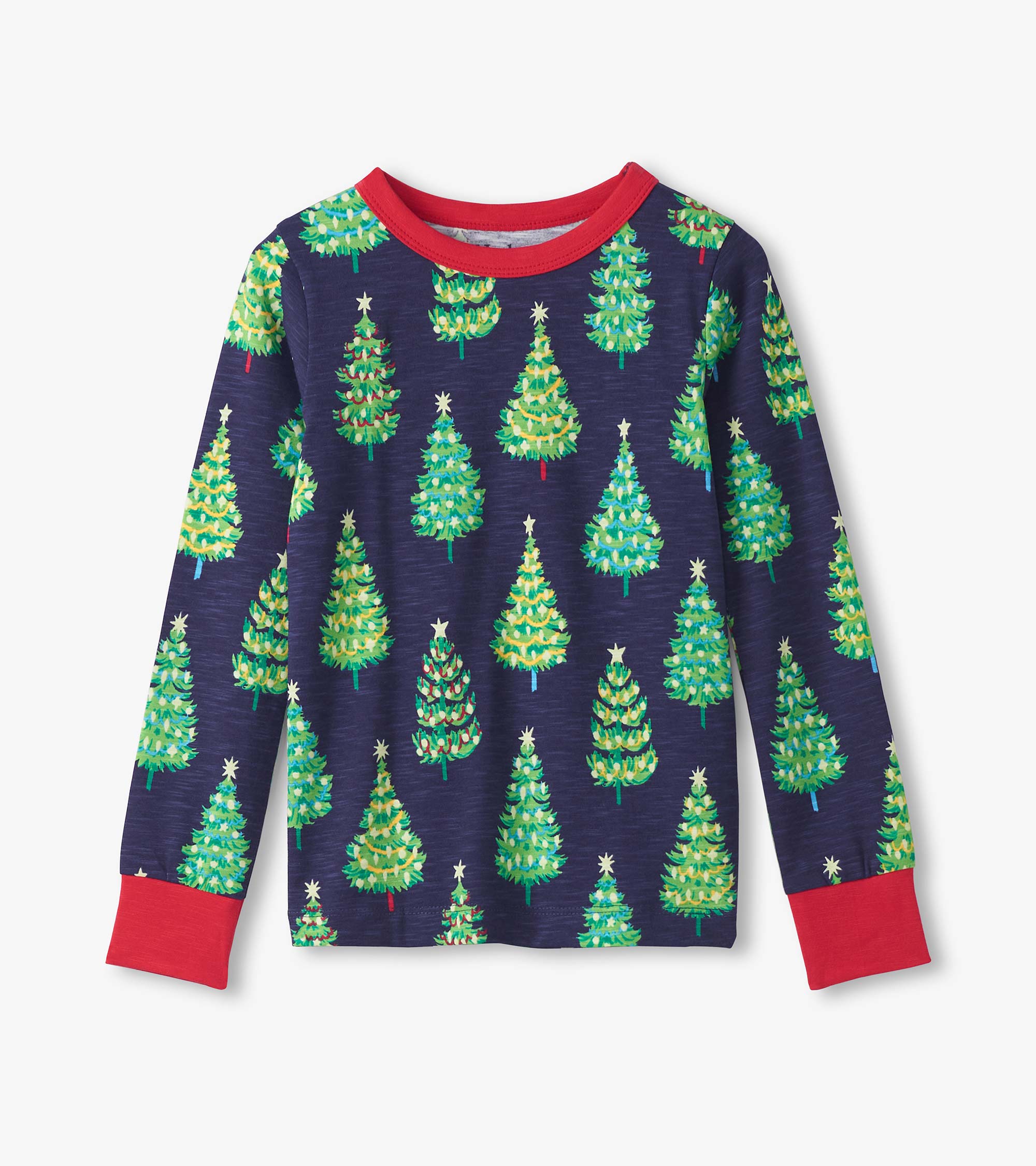 Boys Bottle Brush Trees Glow in the Dark Cotton Pajama Set | Hatley Sale Boys