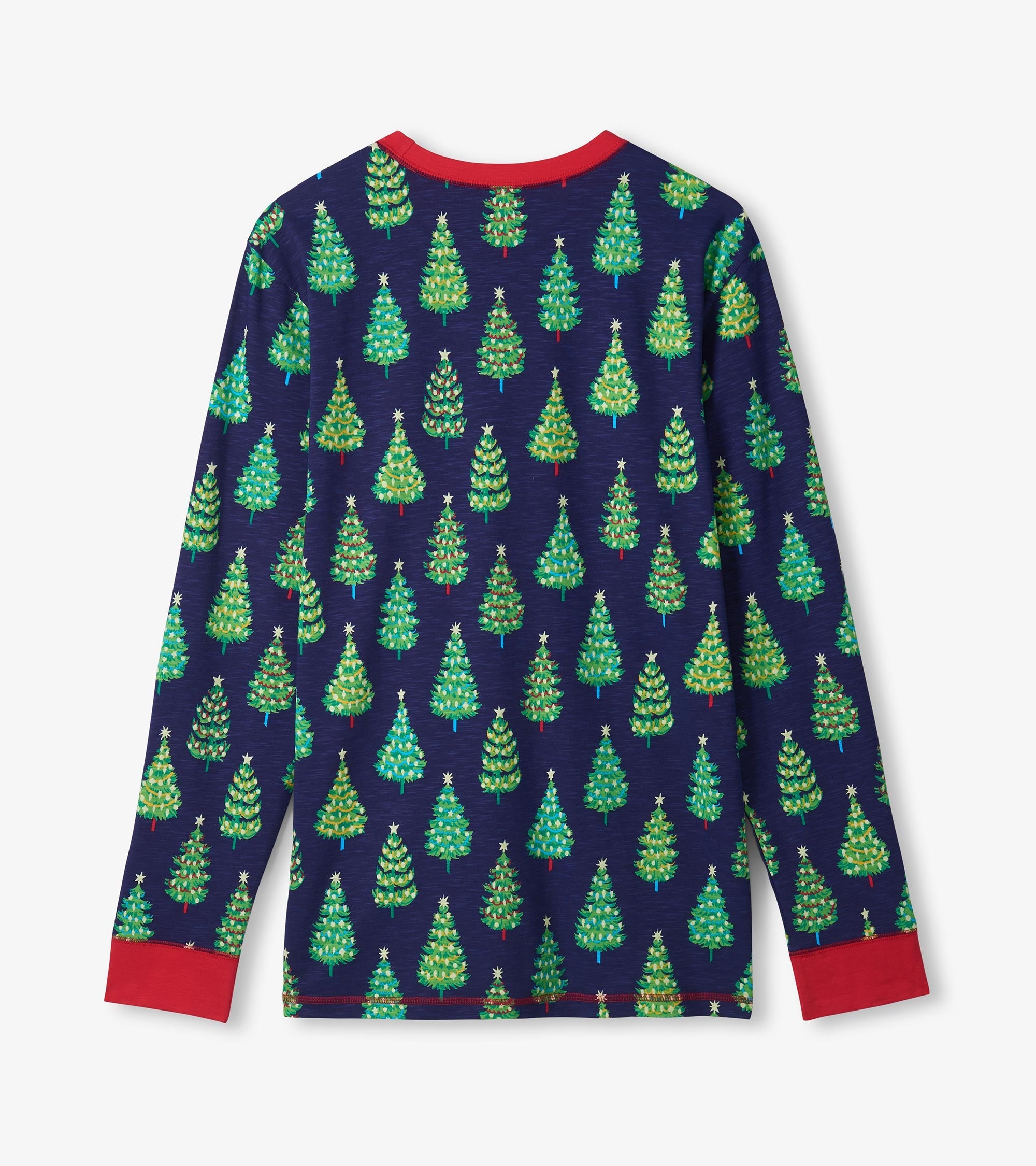 Men's Bottle Brush Trees Glow in the Dark Cotton Pajama Set | Hatley Sale Women