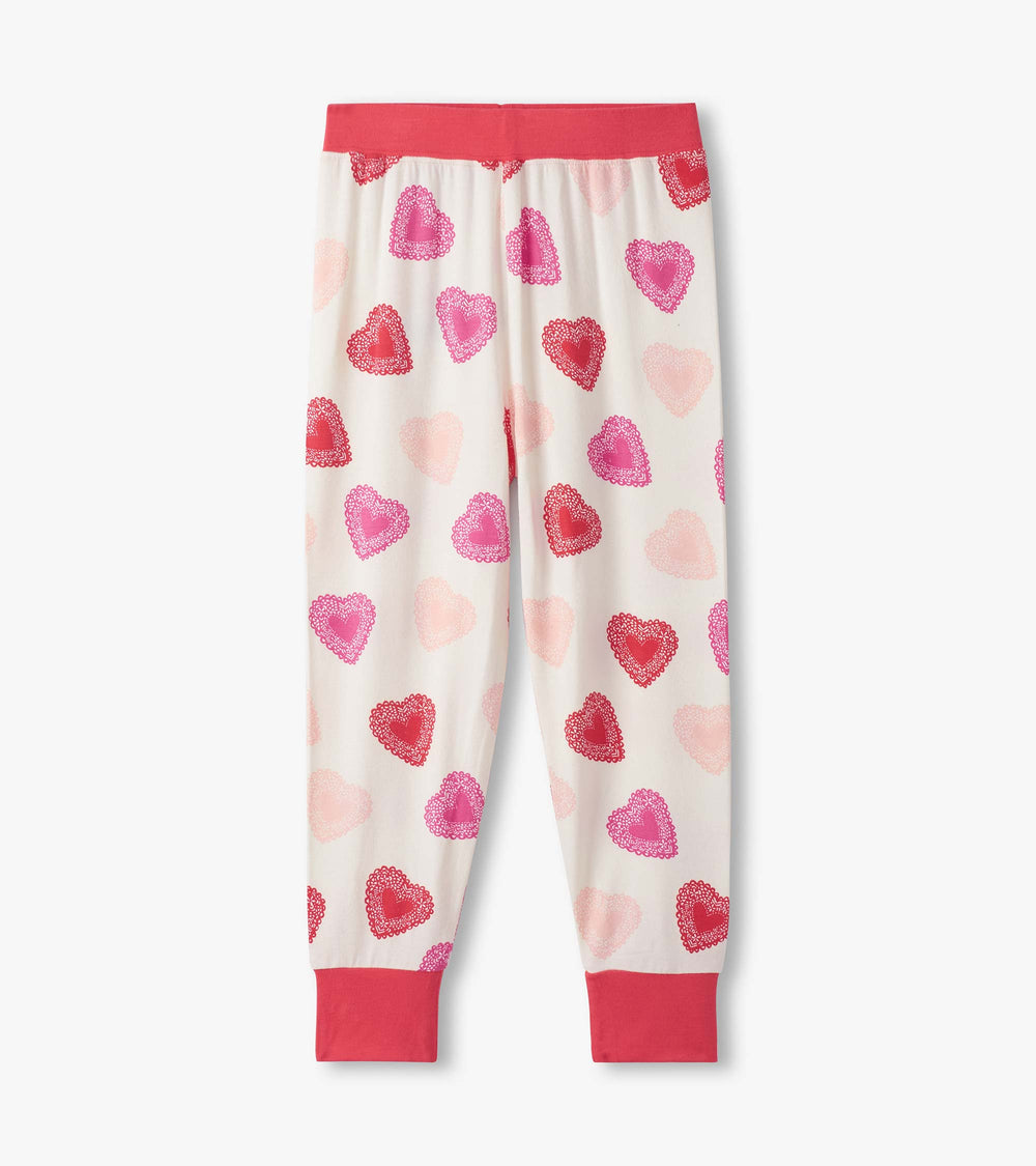 Girls Cut Out Hearts Pajama Set | Hatley Discount Girls