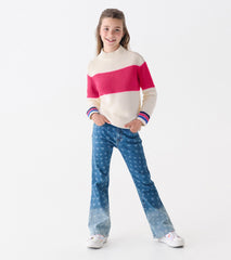 Girls Colorblock Mockneck Sweater | Hatley Outlet Girls