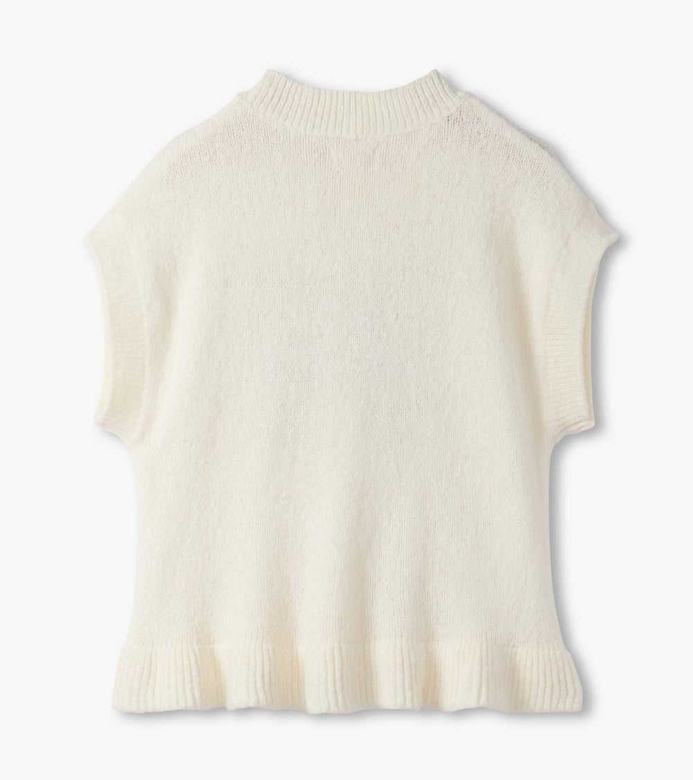 Girls Gold Bow Everywhere Sweater Vest | Hatley Girls