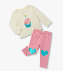 Baby & Toddler Girls Cupcake T-Shirt and Legging Set | Hatley Outlet Baby & Toddler