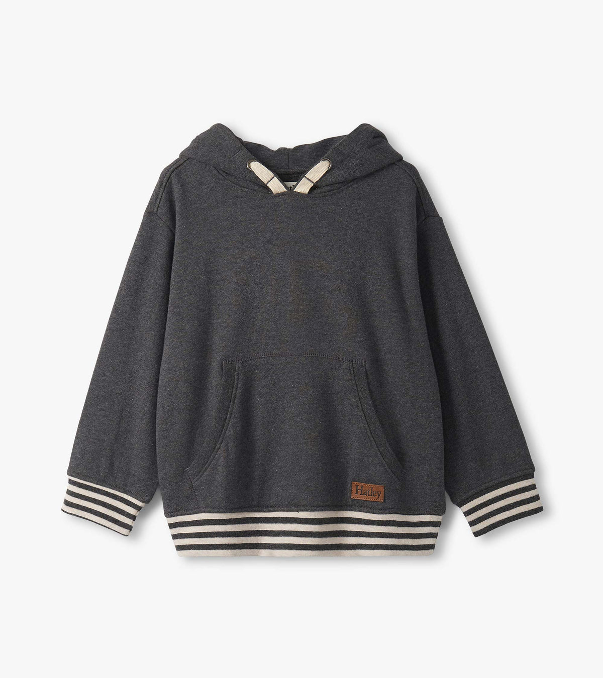 Boys Charcoal Melange Pullover Hoodie | Hatley US Boys