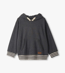 Boys Charcoal Melange Pullover Hoodie | Hatley US Boys