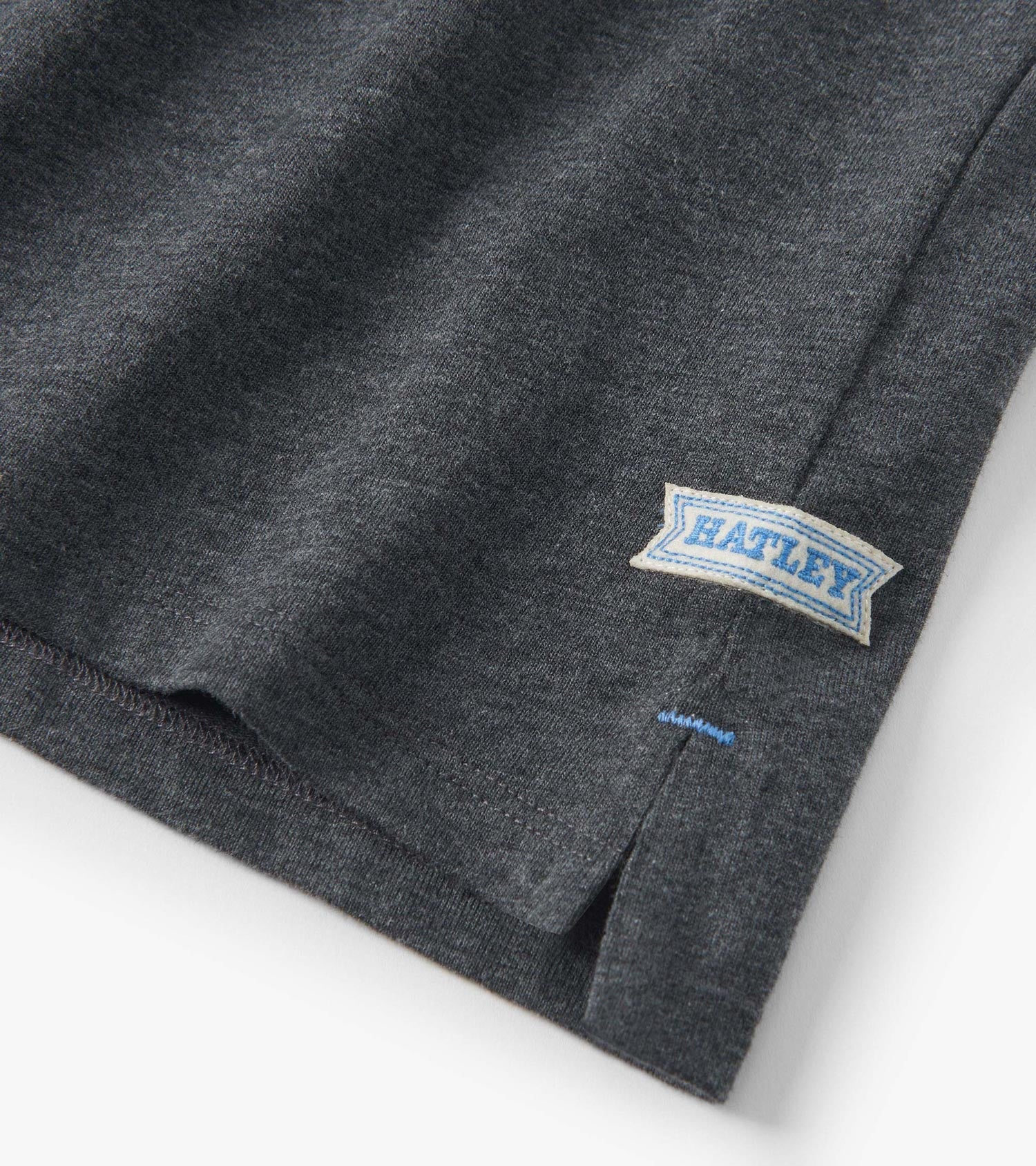 Boys Blue and Grey Color Block Long Sleeve Polo Shirt | Hatley Discount Boys