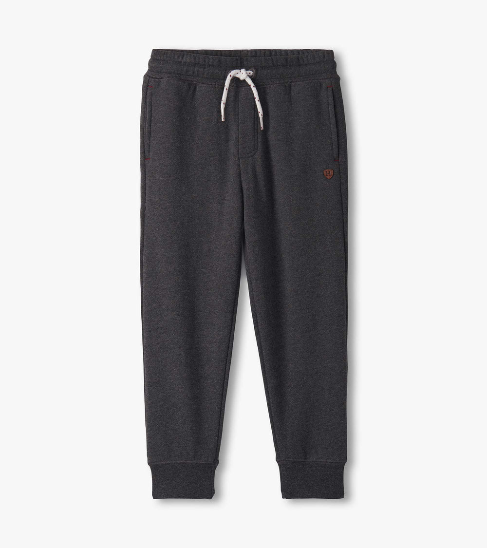 Boys Charcoal Melange Joggers | Hatley