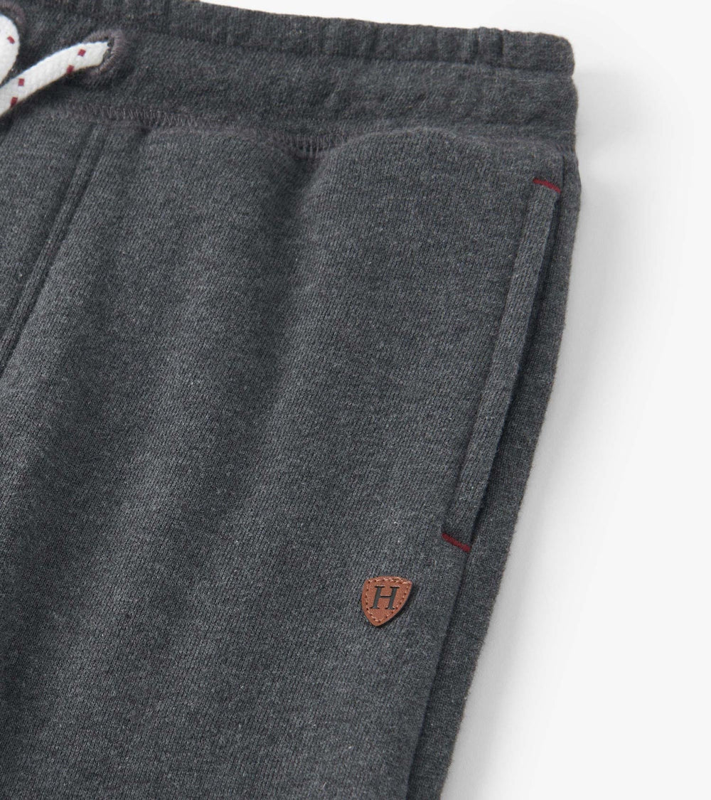 Boys Charcoal Melange Joggers | Hatley