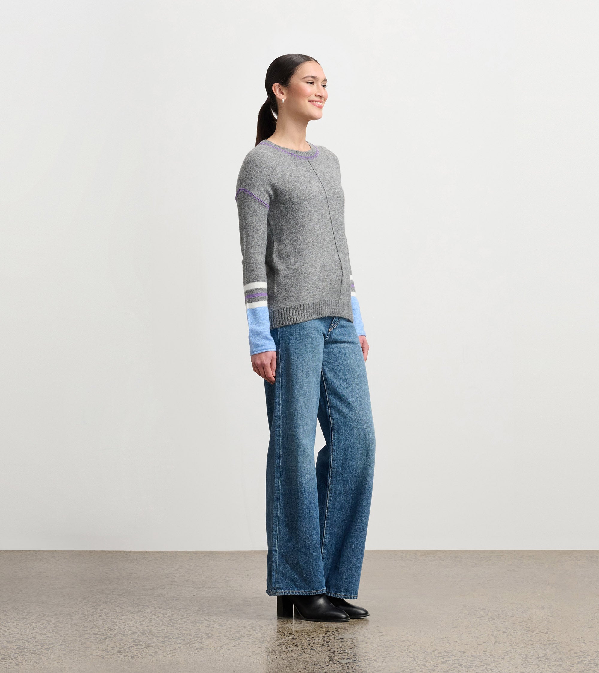 Avery Sweater - Charcoal Melange | Hatley