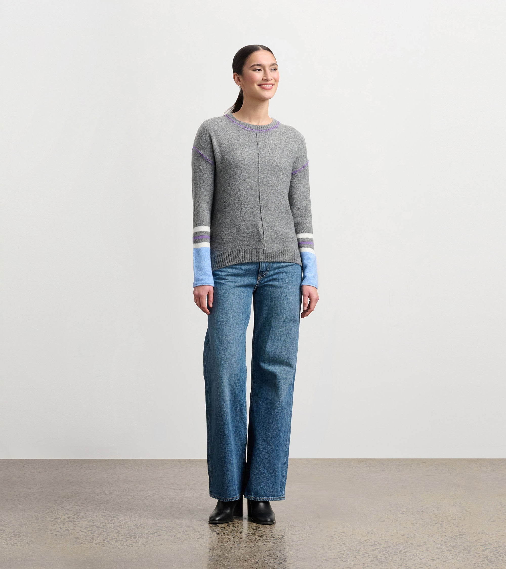 Avery Sweater - Charcoal Melange | Hatley