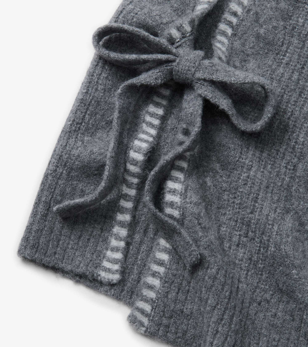 Side-Tie Sweater Vest - Charcoal Melange | Hatley Discount Women