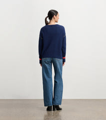 Waffle Knit Sweater - Navy | Hatley Onsale Women