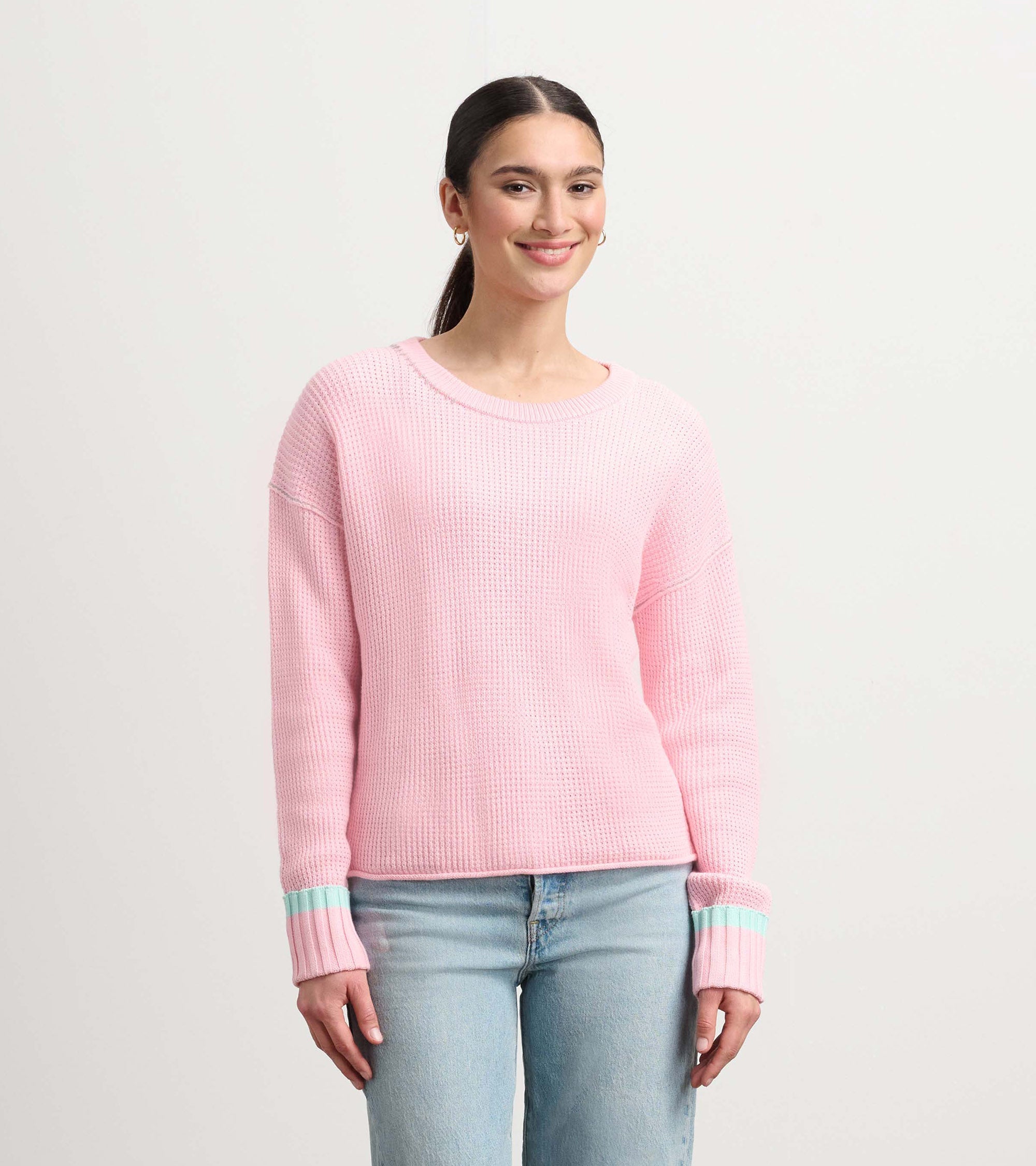 Waffle Knit Sweater - Fuchsia Pink | Hatley Sale Women