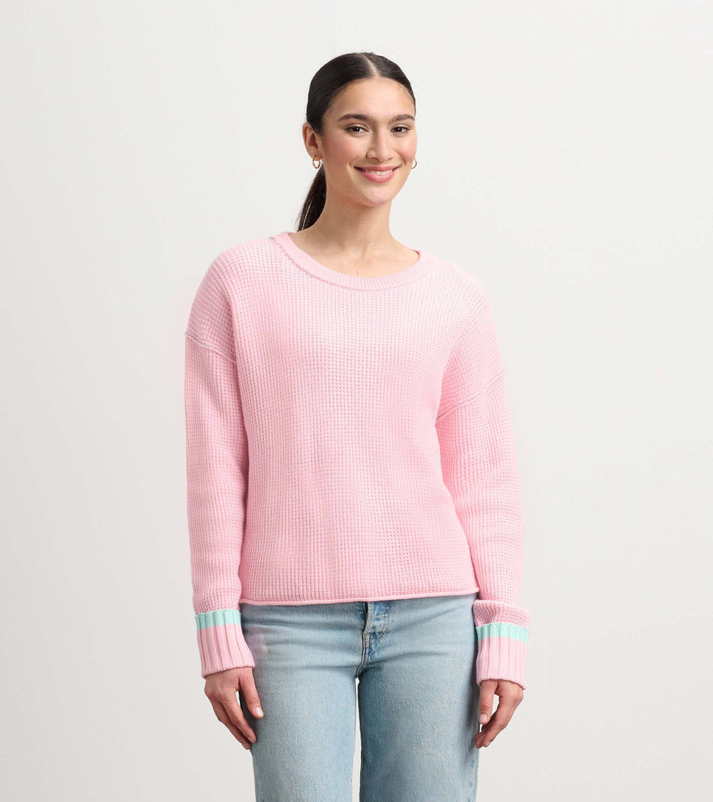 Waffle Knit Sweater - Fuchsia Pink | Hatley Sale Women
