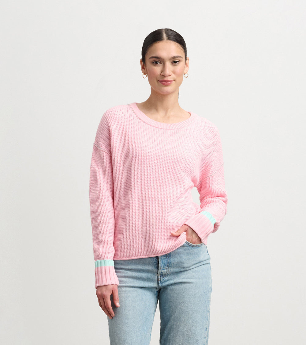 Waffle Knit Sweater - Fuchsia Pink | Hatley Sale Women