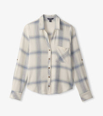 Lila Button Down - Turquoise Plaid | Hatley Discount Women